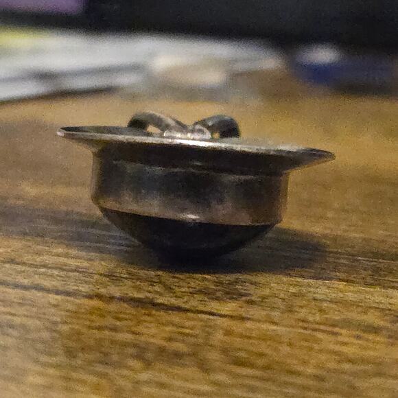 Vintage Robert Nillson Signed Sterling Silver & Black Onyx Modernist Pendant - Picture 10 of 16